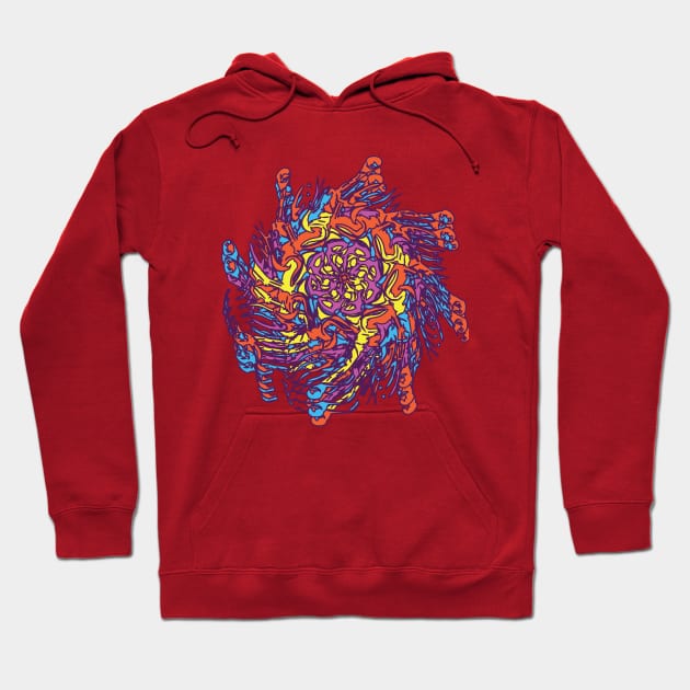 Psychedelic Flower Hoodie by Zootownboy